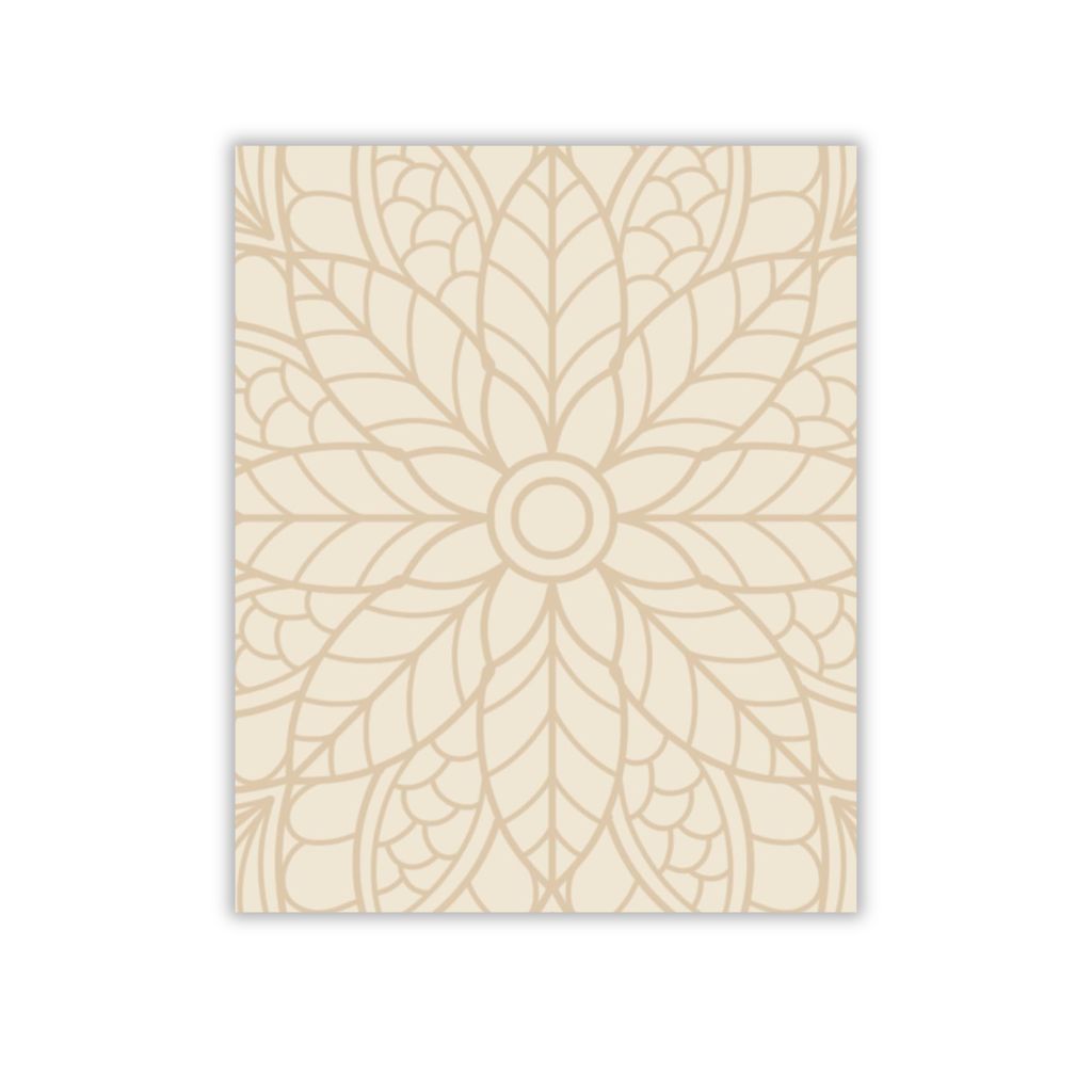 Mandala Reflection Notebook in Sand Beige