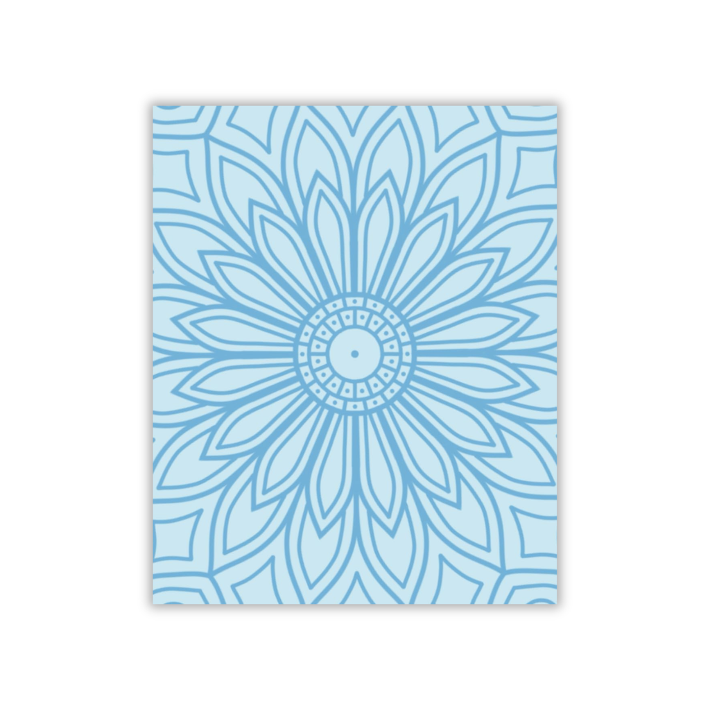 Mandala Reflection Notebook in Aqua Blue