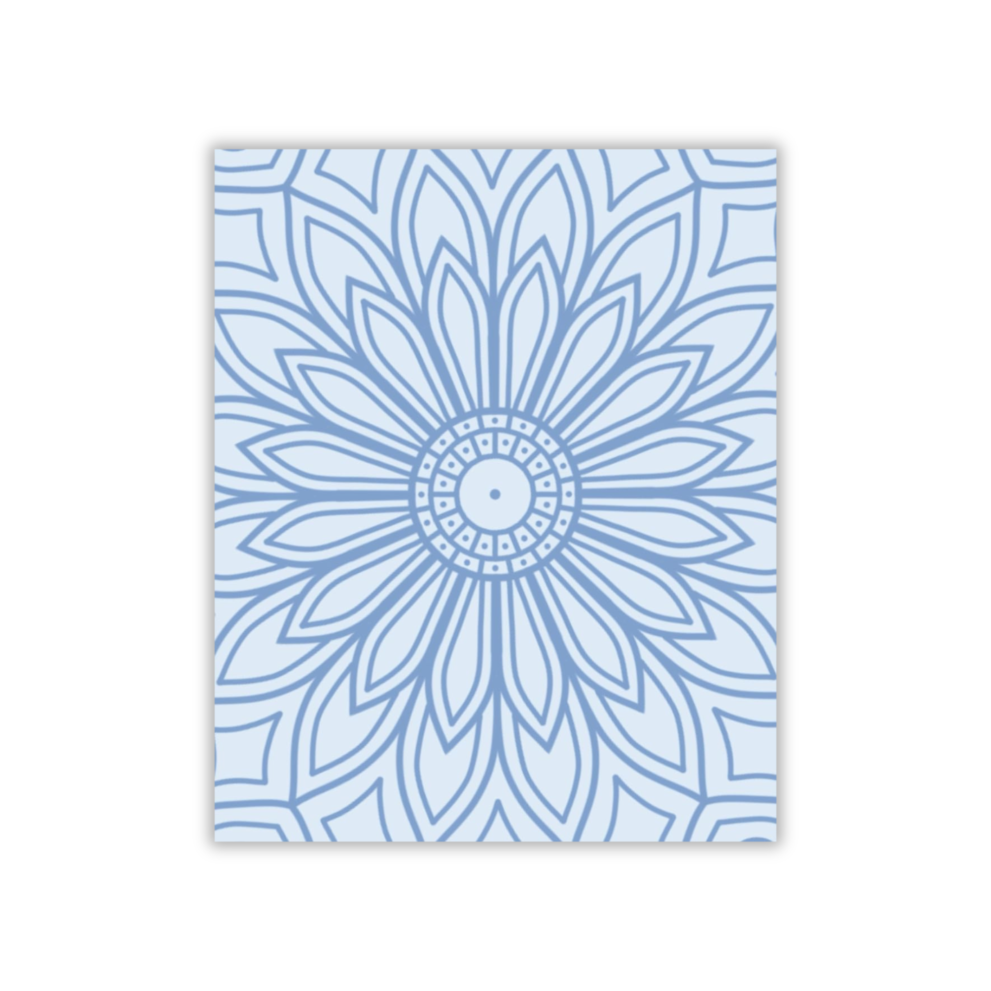 Mandala Reflection Notebook in Mist Blue