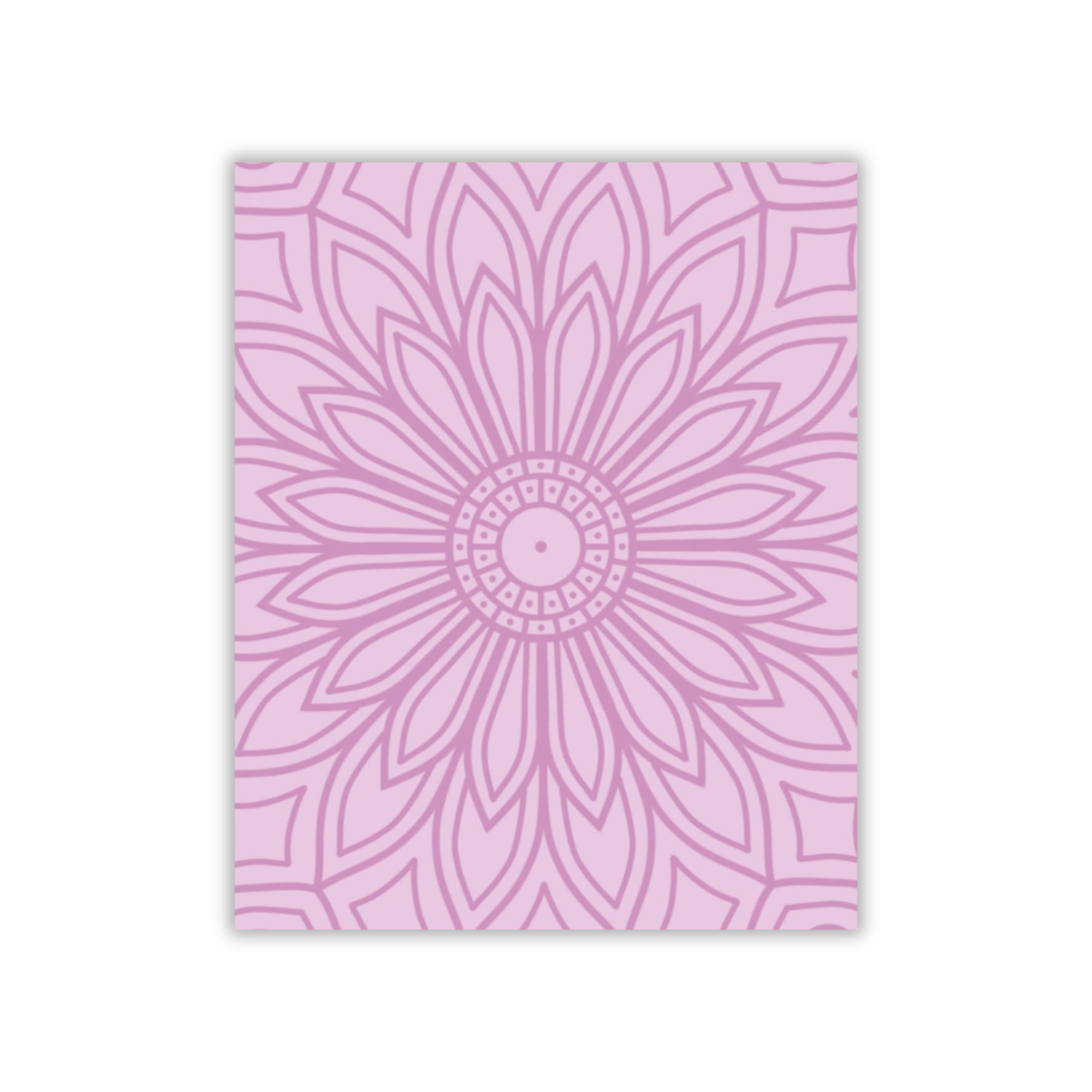 Mandala Reflection Notebook in Rose Pink