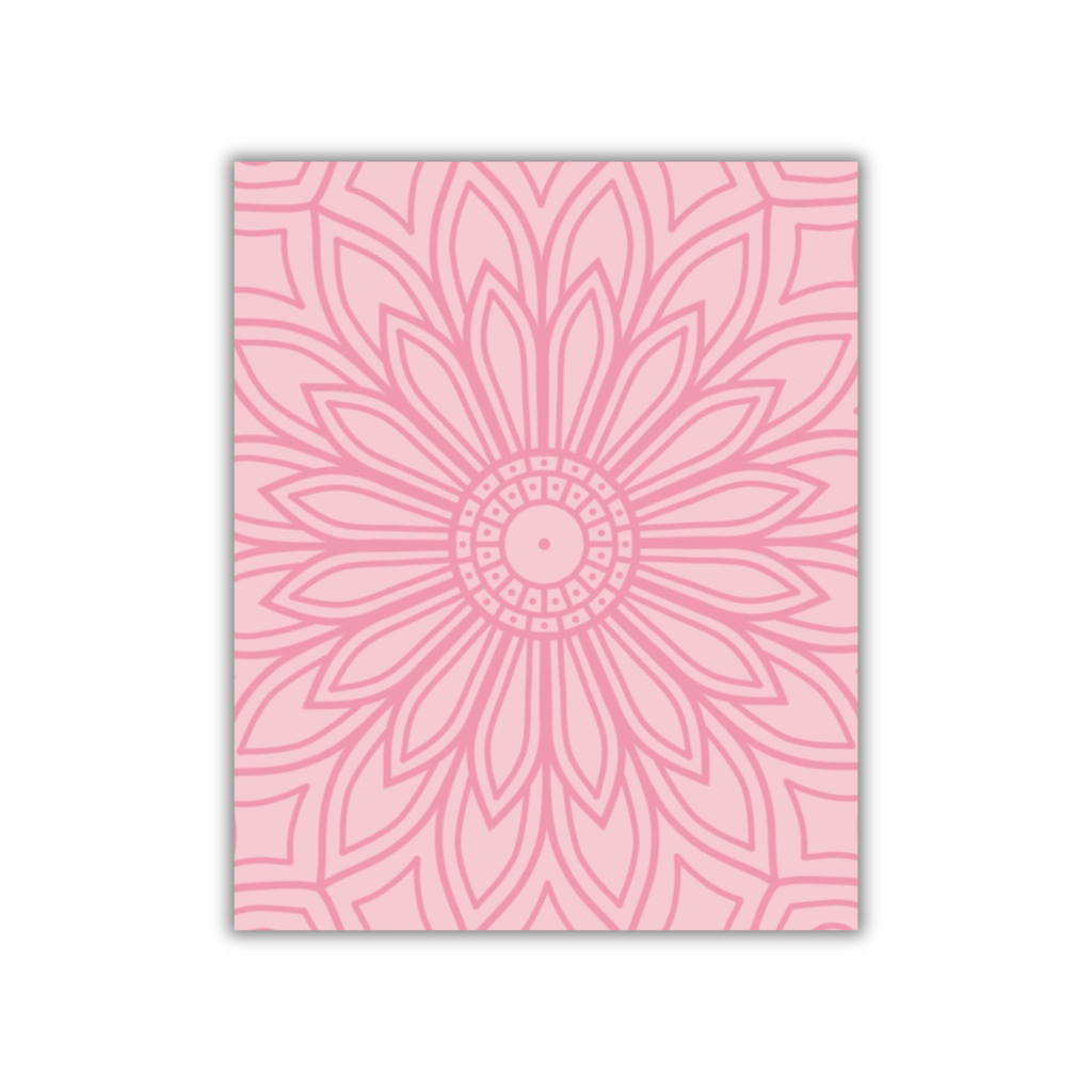 Mandala Reflection Notebook in Blush Pink