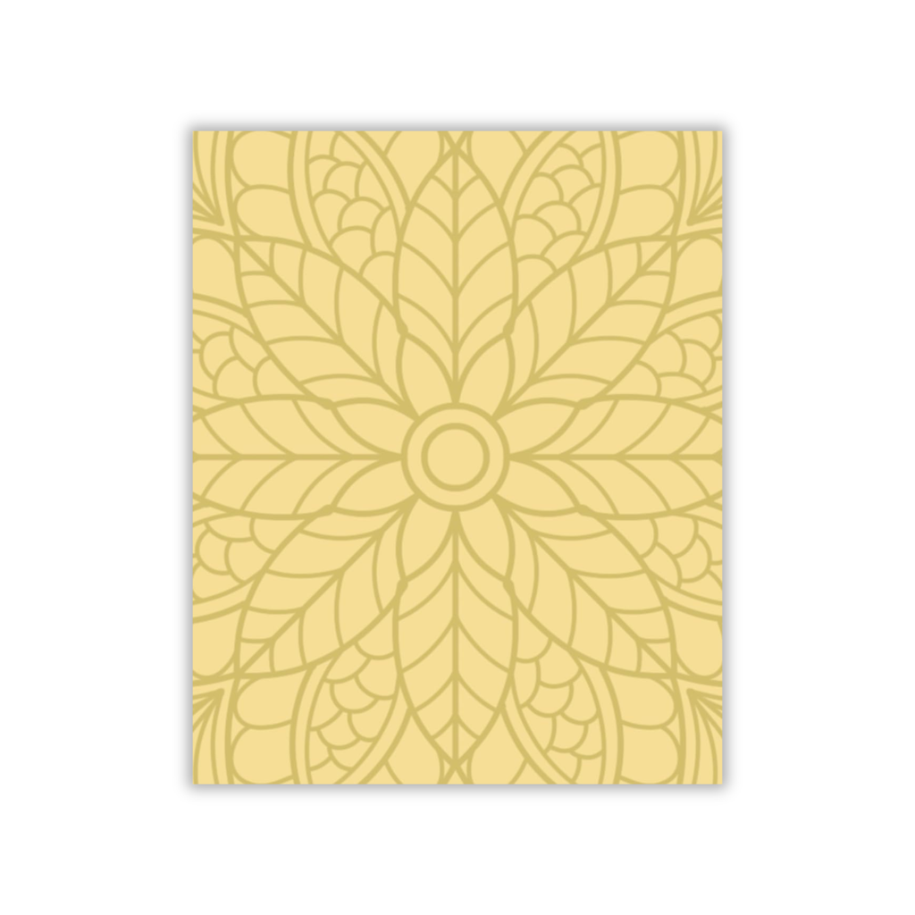 Mandala Reflection Notebook in Golden Mustard