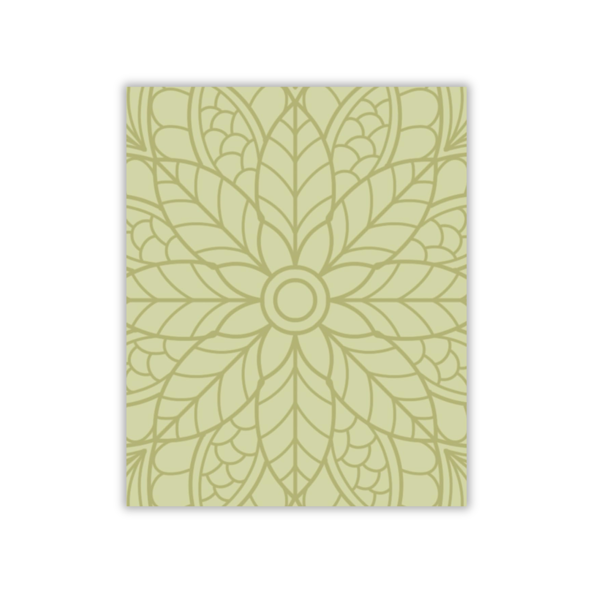 Mandala Reflection Notebook in Sage Green