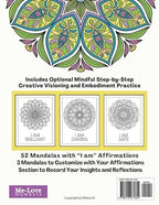 Mindful Mandala Coloring Book with “I Am” Affirmations – Volume 1