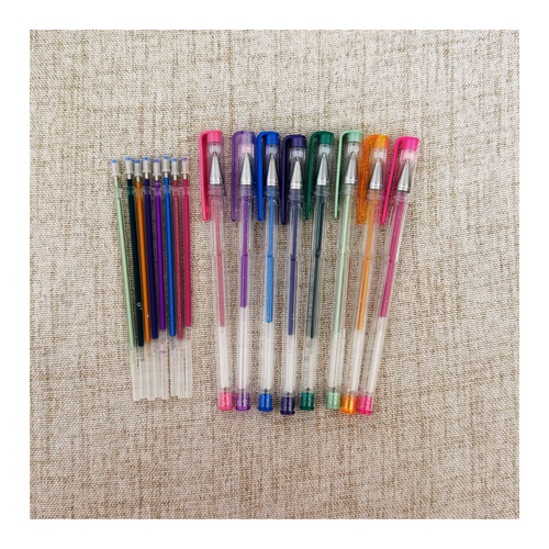 Creative Pause Gel Pen Set | 8 Assorted Gel Pens + 8 Refills